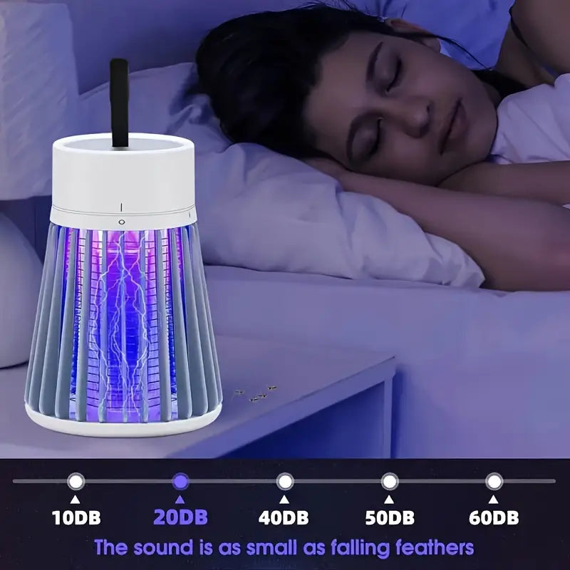 USB Electric Mosquito Killer Lamp – UV Light Insect Trap & Silent Bug Zapper for Home
