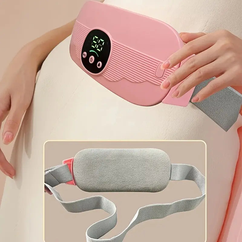 Smart Cramp Relief Belt – Heat & Massage Therapy for Period Pain