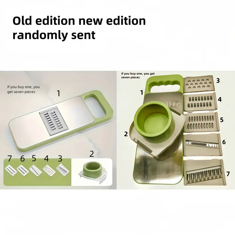 7-in-1 Multi-Functional Vegetable Slicer & Grater Set