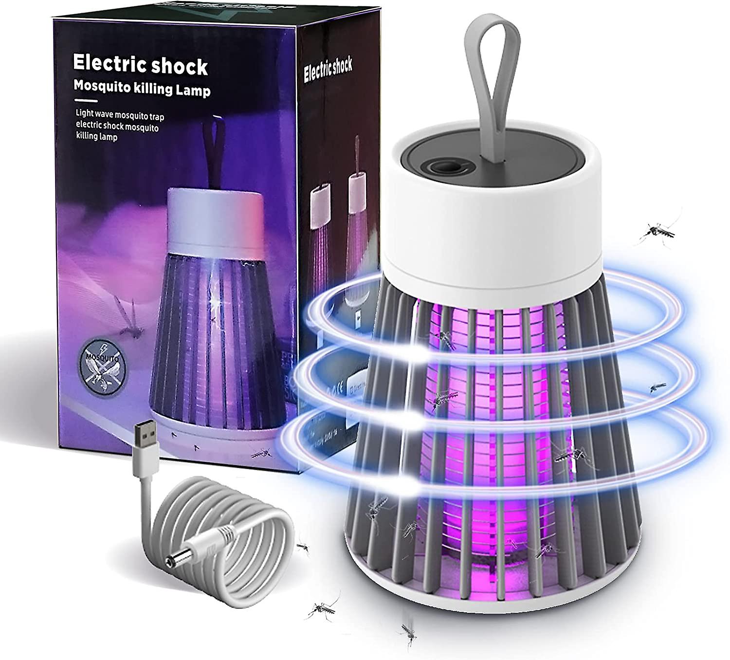 USB Electric Mosquito Killer Lamp – UV Light Insect Trap & Silent Bug Zapper for Home