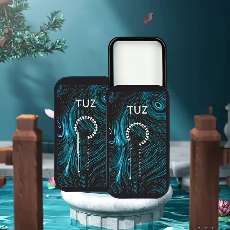 TUZ Portable Solid Perfume for Men, Long-Lasting Fresh Scented Cream Cologne, BPA-Free Slide Cover Design, Floral Fragrance Notes, Suitable for Dating and Daily Use - Adult Age Range
