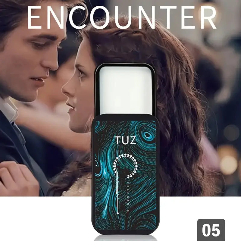TUZ Portable Solid Perfume for Men, Long-Lasting Fresh Scented Cream Cologne, BPA-Free Slide Cover Design, Floral Fragrance Notes, Suitable for Dating and Daily Use - Adult Age Range