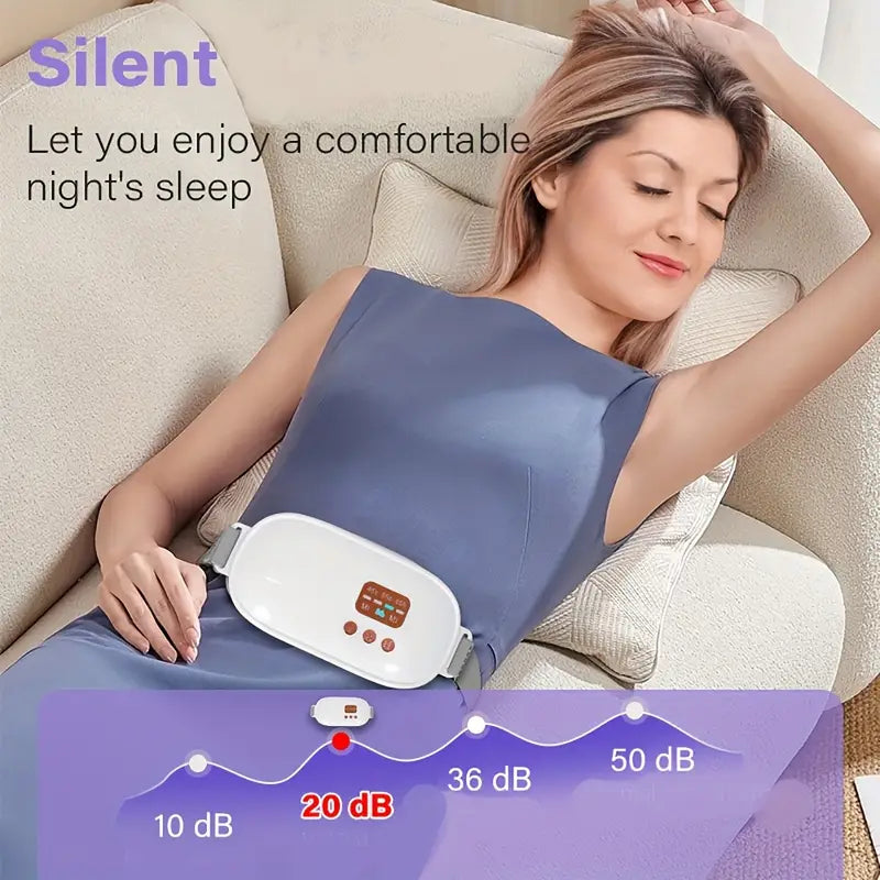 Smart Cramp Relief Belt – Heat & Massage Therapy for Period Pain